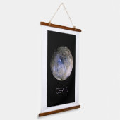 Weltraum, Sonnensystem, Zwergplanet Ceres Wandteppich Mit Holzrahmen (Gewinkelt)
