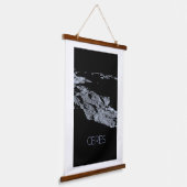 Weltraum, Sonnensystem, Zwergplanet Ceres Wandteppich Mit Holzrahmen (Gewinkelt)