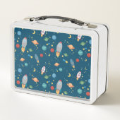 Weltraum-Spaß Metall Brotdose (Rückseite)