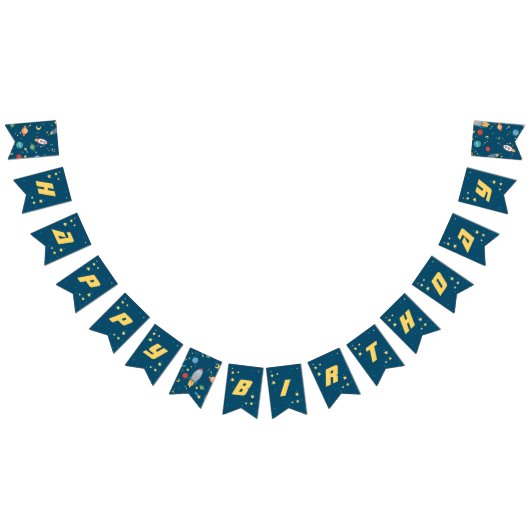 Weltraum-Spaß Wimpelkette (Alle)