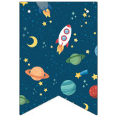 Weltraum-Spaß Wimpelkette (Erste Fahne)