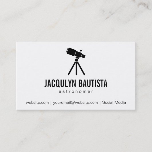 Weltraum | Stellar (Teleskop II) Visitenkarte (Vorderseite)