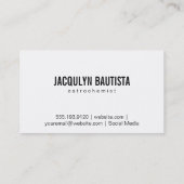 Weltraum | Stellar (Teleskop III) Visitenkarte (Rückseite)