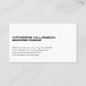 Weltraum | Stern in der Ferne Visitenkarte (Rückseite)