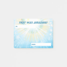 Weltraum-Sterne: kudos Anerkennung der Mitarbeiter Post-it Klebezettel