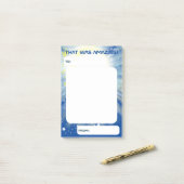 Weltraum-Sterne: kudos Anerkennung der Mitarbeiter Post-it Klebezettel (Auf Schreibtisch)