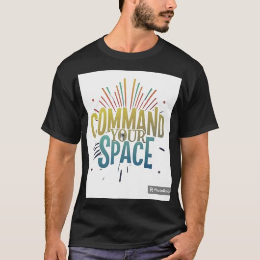 Weltraum steuern T-Shirt (Vorderseite)