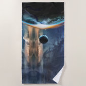 Weltraum Strandtuch (Vorderseite)