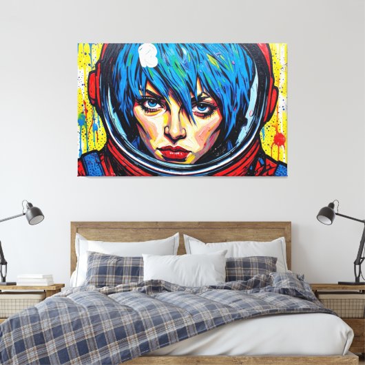 WELTRAUM-TRÄUMER 7 LEINWANDDRUCK (Insitu (Schlafzimmer))
