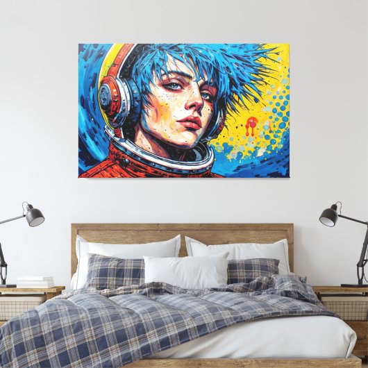 WELTRAUM-TRÄUMER 9 LEINWANDDRUCK (Insitu (Schlafzimmer))