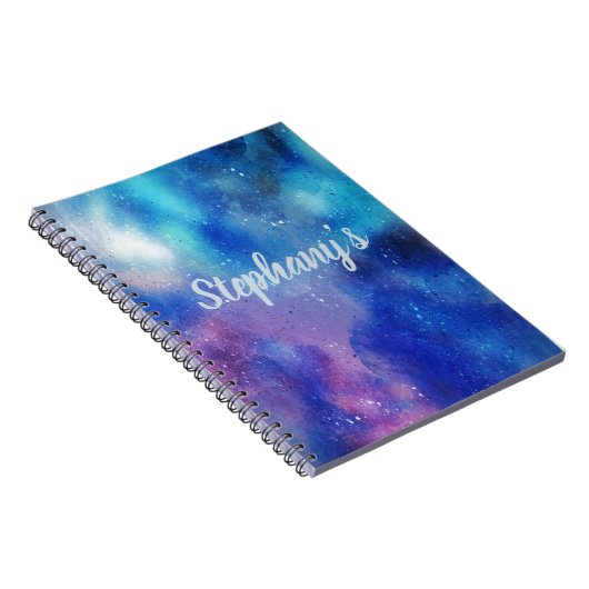 Weltraum träumt abstrakte Fantasie Notizblock (Rechte Seite)