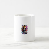 Weltraum Tree Walker Coonhound Dog Astronaut Kaffeetasse (Mittel)