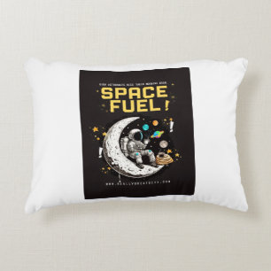 Weltraum-Treibstoff-Astronauten-Kaffee-Wurfdecke Dekokissen