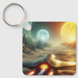 Weltraum über Ailen Schlüsselanhänger