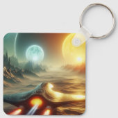 Weltraum über Ailen Schlüsselanhänger (Rückseite)