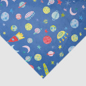 Weltraum-UFO-Raketenplanet-Muster Geschenk Seidenpapier (Ausschnitt)