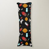 Weltraum- und Astronautenmuster des Kindes Seitenschläferkissen (Vorderseite Vertikal)