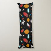 Weltraum- und Astronautenmuster des Kindes Seitenschläferkissen (Rückseite (Vertikal))