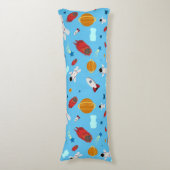 Weltraum- und Astronautenmuster des Kindes Seitenschläferkissen (Vorderseite Vertikal)