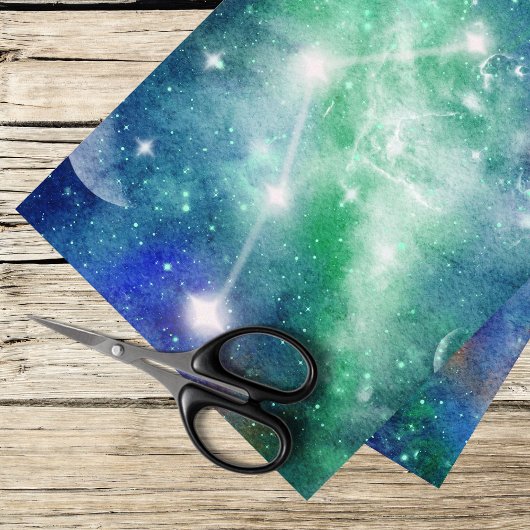 Weltraum und Konstellation Seidenpapier