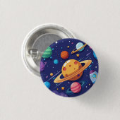 Weltraum- und Planetenthema Button (Vorne & Hinten)