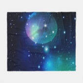 Weltraum und Sterne Fleecedecke (Vorderseite (Horizontal))