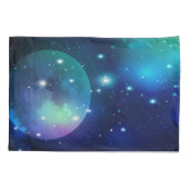 Weltraum und Sterne Kissenbezug (Rückseite-Links)