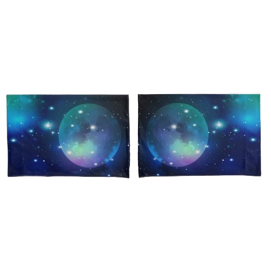 Weltraum und Sterne Kissenbezug (Vorderseite-Set)
