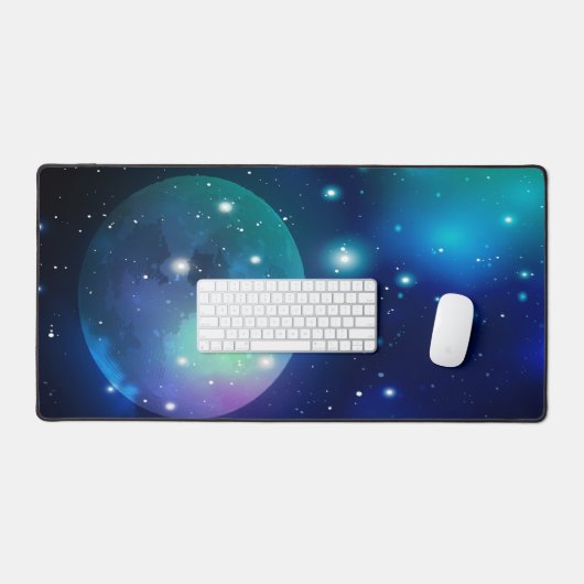 Weltraum und Sterne Schreibtischunterlage (Tastatur & Maus)