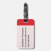 Weltraum und Wissenschaftsherz Gepäckanhänger (Rückseite vertikal)