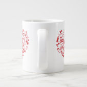 Weltraum und Wissenschaftsherz Jumbo-Tasse (Rückseite)