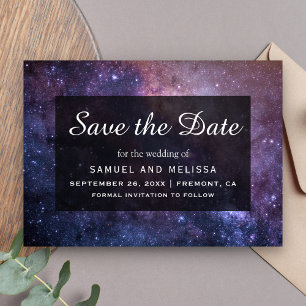 Weltraum Universum Galaxie Hochzeit Save The Date