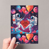 Weltraum - Valentine lädt zur Out-of-the-World-Lie Acryleinladungen (Insitu (Handheld))