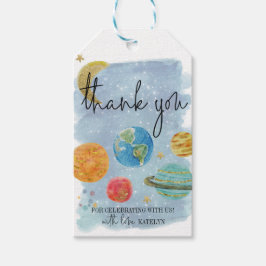 Weltraum Vielen Dank Tag Geschenkanhänger