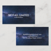 Weltraum Visitenkarte (Vorne/Hinten)