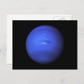 Weltraum Vollfarbiges Foto des Planeten Uranus Postkarte (Vorne/Hinten)