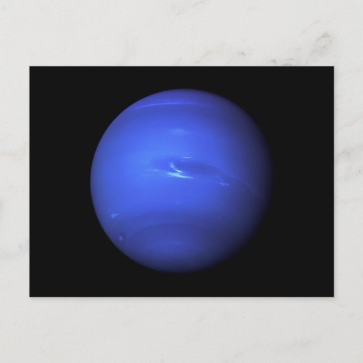Weltraum Vollfarbiges Foto des Planeten Uranus Postkarte (Vorderseite)