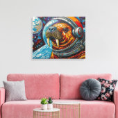 WELTRAUM WALROSS LEINWANDDRUCK (Insitu (Wohnzimmer))