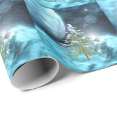 Weltraum-Weihnachten Geschenkpapier (Rolleneckpunkt)