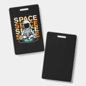 Weltraum Weltraum Astronaut Ausweis (Vorder- & Rückseite)