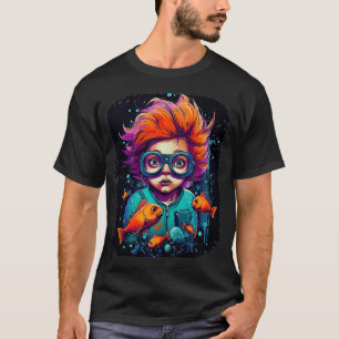 Weltraum-Weltraumfisch für den Weltraum T-Shirt