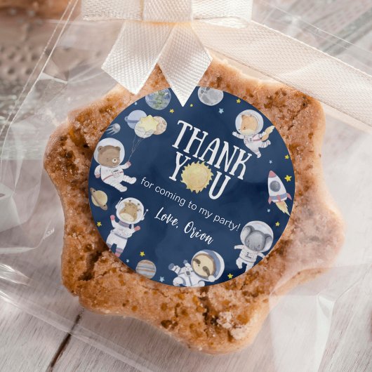 Weltraum Wild One Safari Junge Geburtstag Runder Aufkleber