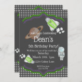 Weltraum zum Geburtstag Einladung (Vorne/Hinten)