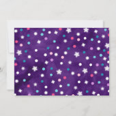 Weltraum zum Geburtstag Einladung Weltraum Party (Rückseite)