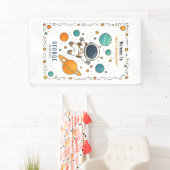 Weltraumabenteuer 1. Geburtstag | Outer Space Banner (Insitu)