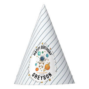 Weltraumabenteuer 1. Geburtstag   Outer Space Partyhütchen