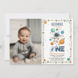 Weltraumabenteuer 1. | Outer Space Einladung