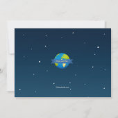 Weltraumabenteuer-Einladung Einladung (Rückseite)