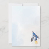 Weltraumabenteuer Geburtstag Einladung (Rückseite)