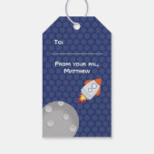 Weltraumabenteuer Geschenkanhänger (Rückseite)